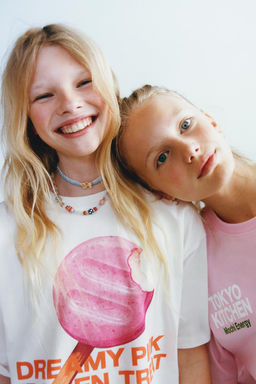 CAMISETA ESTAMPADA MOCHI / Hielo