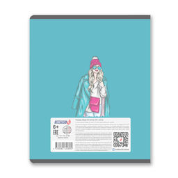 Светоч Т197 Тетрадь общая с пластик. прозр. обложкой 180 мкм., цвет.запечат.титул лист A5 48 л. на скобе 65 г/кв.м , белизна 100 % 10 шт. клетка 01498 Девочки Online  фото 8