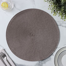 Цена за 12 шт. Салфетка сервировочная на стол Доляна Лофт, d=38 см , цвет кофейный  фото 7