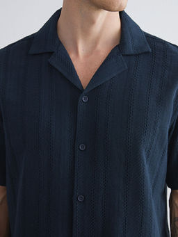 Regular Fit Resort Yaka K?sa Kollu Erkek G?mlek