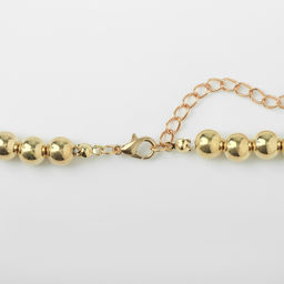 Бусы Олимпия с жемчугом, две нити, цвет золото, 45 см