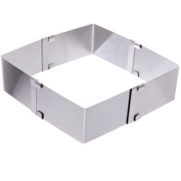 Цена за 2 шт. Форма для салата регулируемая "Квадрат"10*10*5см (до 17см)