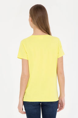 Женская фисташково-зеленая футболка с круглым вырезом - U.s. polo assn фото 12