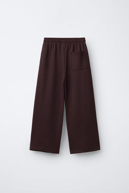 PANTAL?N WIDE LEG INTERLOCK / Marr?n - Zara фото 2