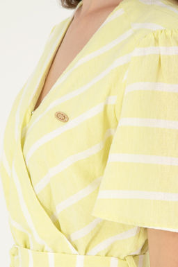 Женское тканое платье фисташкового цвета Неожиданная скидка в корзине - U.s. polo assn фото 6