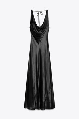 ZW COLLECTION LONG SATIN DRESS - Zara фото 31