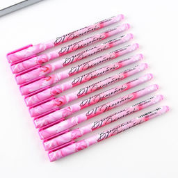 Цена за 10 шт. Ручка шариковая, синяя паста, 0.7 мм, с колпачком, пластик софт-тач Самой нежной