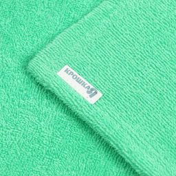 Полотенце-уголок махровый Крошка Я 85х85 см, цвет зелёный, 100% хлопок, 320 г/м2  фото 5