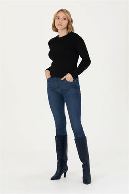 Женский черный свитер с круглым вырезом Неожиданная скидка в корзине - U.s. polo assn фото 4