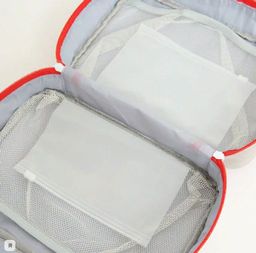 Аптечка дорожная с ручками СЕРАЯ
