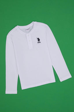 Erkek _ocuk Ekru Bisiklet Yaka Sweatshirt Sepette S_rpriz _ndirim