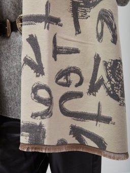 В составе шерсть и кашемир! теплый двусторонний палантин - Tantino фото 5