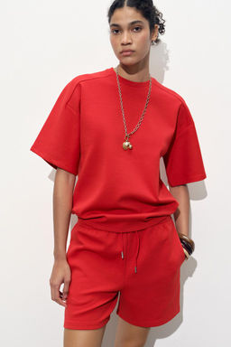 INTERLOCK BERMUDA SHORTS - Zara фото 5
