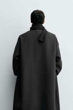 OVERSIZE WOOL BLEND TRENCH COAT - Zara фото 3