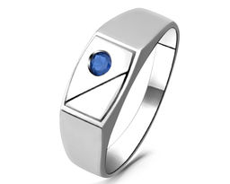 Кольцо, синт.сапфир, ТМК-031