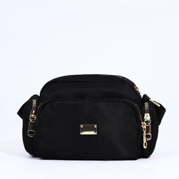 Сумка кросс-боди на молнии, цвет чёрный