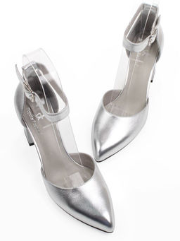 06-A71A-82MT GREY/SILVER Туфли женские (натуральная кожа)