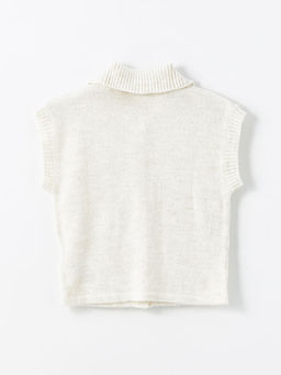 G?mlek Yaka K?z ?ocuk Triko Yelek - Waikiki фото 3