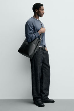 TOPSTITCHED TOTE BAG - Zara фото 9