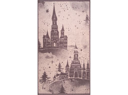 Полотенце махровое 6с103.412ж1 Зимняя сказка(т.с.мальв1) 50х90см