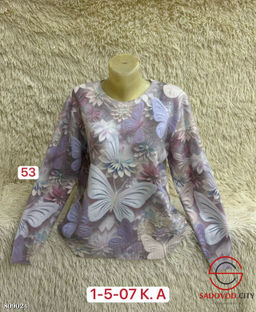 Свитер женский с принтом - Bruno фото 3