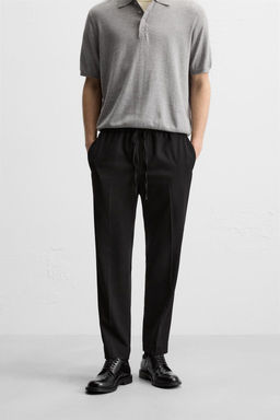 COMFORT FIT JOGGER WAIST TROUSERS - Zara фото 39
