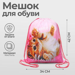 Мешок для обуви «Самая милая» (мягкий полиэстер, плотность 210D) 42×34 см