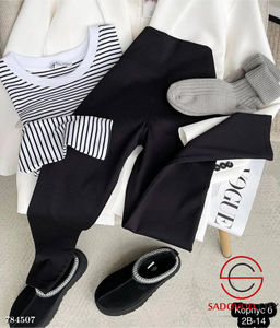 Лосины в рубчик женские