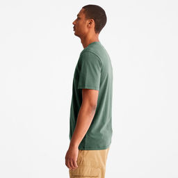 Мужская футболка Timberland EK+ REC.CTN Tee зеленая  фото 4