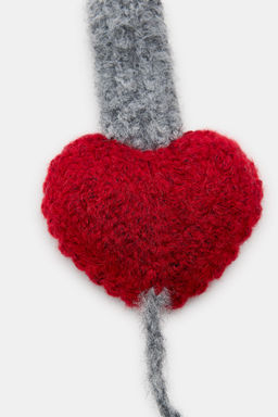KNITTED HEART POMPOM EARMUFFS - Zara фото 3