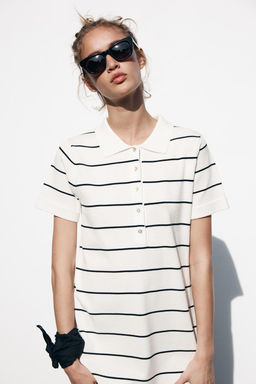 SHORT KNIT STRIPED DRESS - Zara фото 6