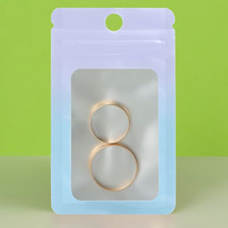 Цена за 100 шт. Пакет Зип-лок с окном, с еврослотом, градиент, 7 х 10 см