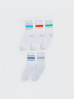 ?izgili K?z ?ocuk Soket ?orap 5li