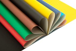 Лео ШколаСад Набор цветной бумаги, односторонняя, газетная LPCS-01 52 г/м2 A4 19.3 х 28 см 16 л. 8 цв. 50 шт  фото 3