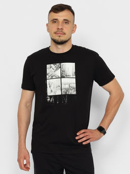 CRB wear/CSSM 60281-22 Футболка мужская,черный/Ex.Cherubino