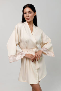2518 БЕЖЕВЫЙ ХАЛАТ - Karolina фото 2