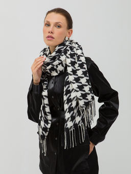 В составе шерсть. Большой теплый двусторонний палантин - Tantino фото 3