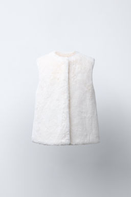 REVERSIBLE FAUX FUR GILET - Zara фото 2
