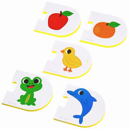 Пазлы мягкие для малышей Крошка Я «Учим цвета», 5 пазлов