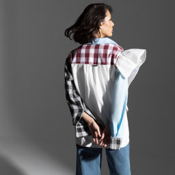 Рубашка В стиле пэчворк (фэшн) - Charutti фото 11