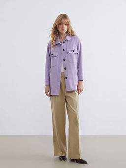 Oversize Kad?n Oduncu G?mlek Ceket