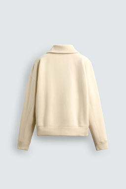 RIB ZIP-UP SWEATSHIRT - Zara фото 8