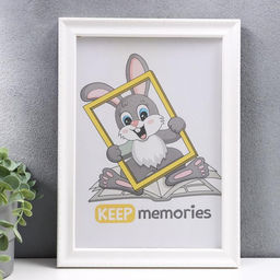 Фоторамка для фото 21×30 см Keep memories, Zoey, пластик, белый