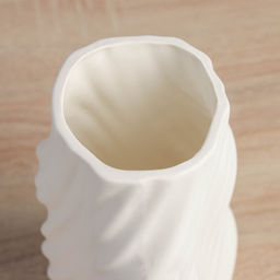 Ваза «Оскар», d=9 см, 25×11 см, керамика, белая