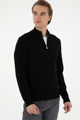 Мужской черный базовый трикотажный кардиган Неожиданная скидка в корзине - U.s. polo assn фото 10