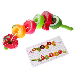 Шнуровка «Фруктовая», 14 деталей, 6 карточек