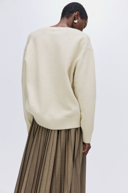 Jersey oversize con cuello de pico - H&m фото 7