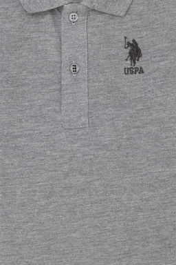 Базовый свитшот серого меланжевого цвета для мальчика - U.s. polo assn фото 3