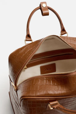 EMBOSSED LEATHER CROSSBODY BAG - Zara фото 6