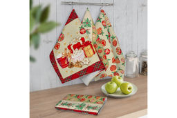 Набор полотенец рогожка Купон (3 шт.) в пакете арт. РК 202 тдл (500017/1) - Наталья-текстиль фото 2